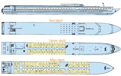 MS Monet deckplan